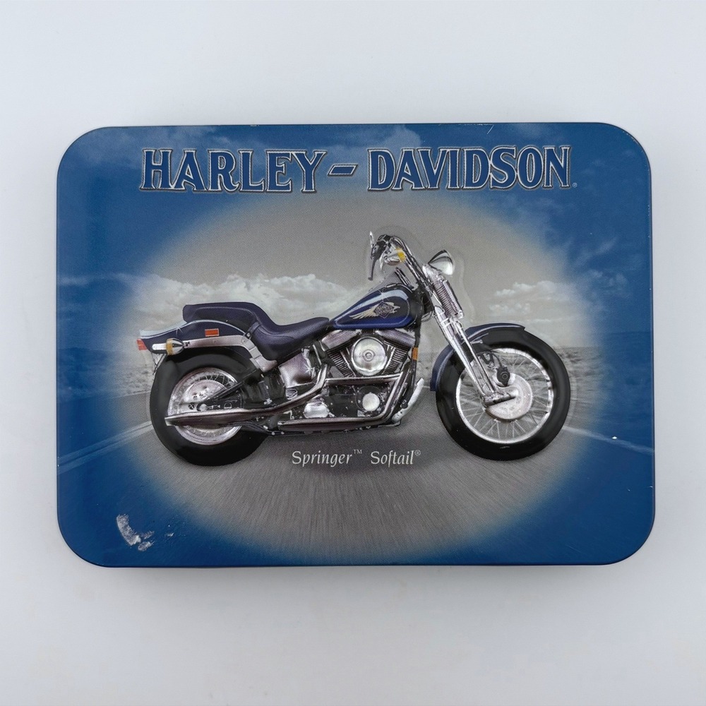 Harley Davidson Playing Cards‎ Set 2 Decks Springer Heritage Softail 2001 Tin